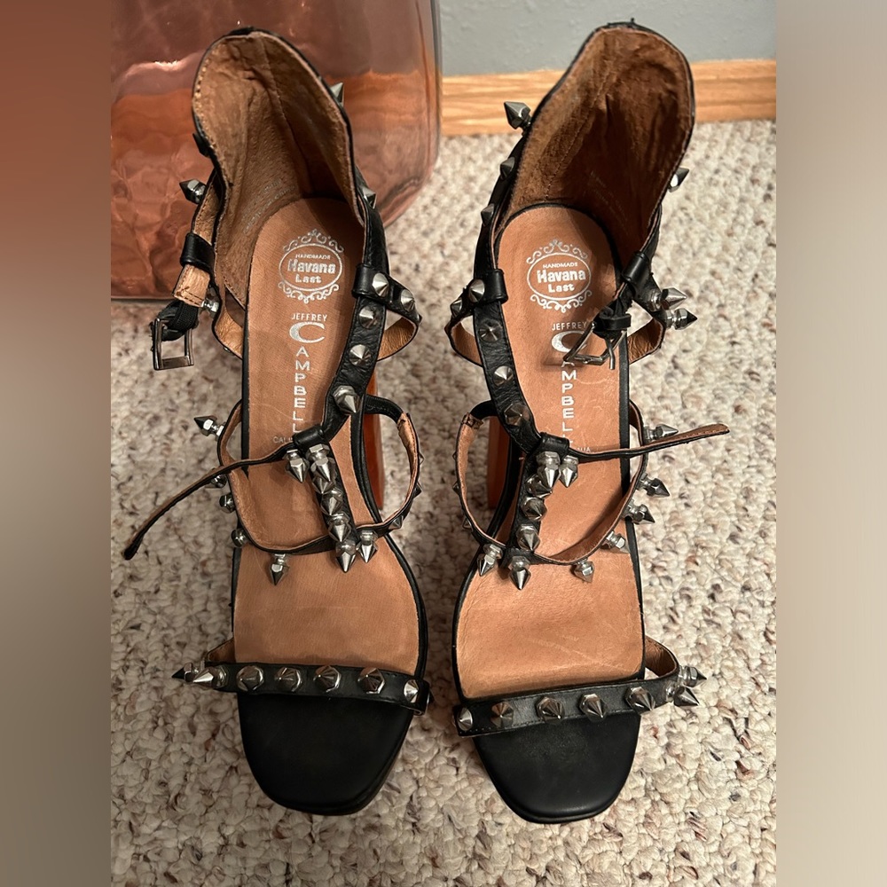 Jeffrey Campbell Dominique studded platform heels - Picture 2 of 5